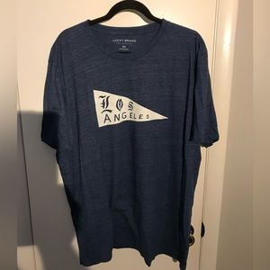 Lucky Brand Los Angeles Pendant Flag Tee